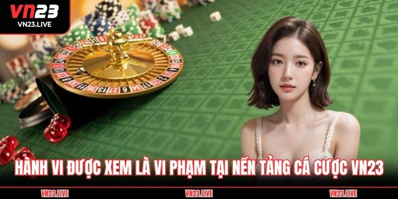 Hành vi được xem là vi phạm tại nền tảng cá cược VN23